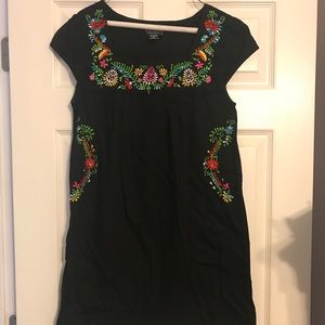 Floral Black dress